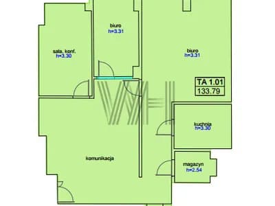 Lokal użytkowy - Warszawa - Śródmieście - 134 m²