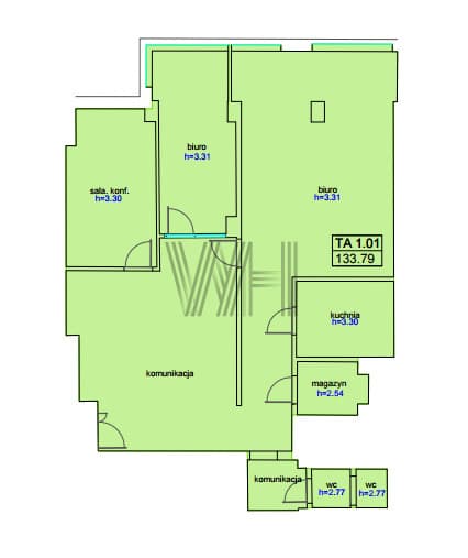 Lokal użytkowy - Warszawa - Śródmieście - 134 m² - 5