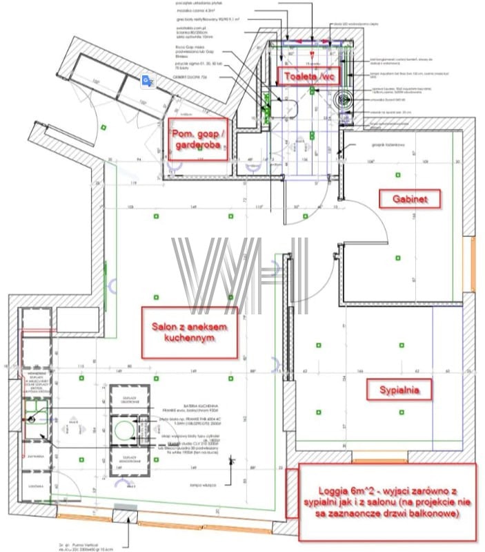 Mieszkanie - Warszawa - Wola - 3 pokoje - 61.45 m² - Galeria zdjęć 17